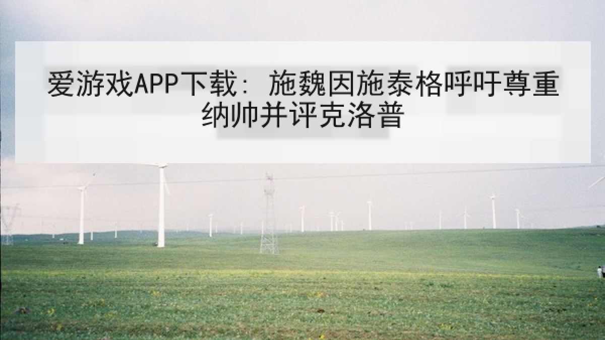 爱游戏APP下载: 施魏因施泰格呼吁尊重纳帅并评克洛普