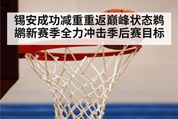 锡安成功减重重返巅峰状态鹈鹕新赛季全力冲击季后赛目标